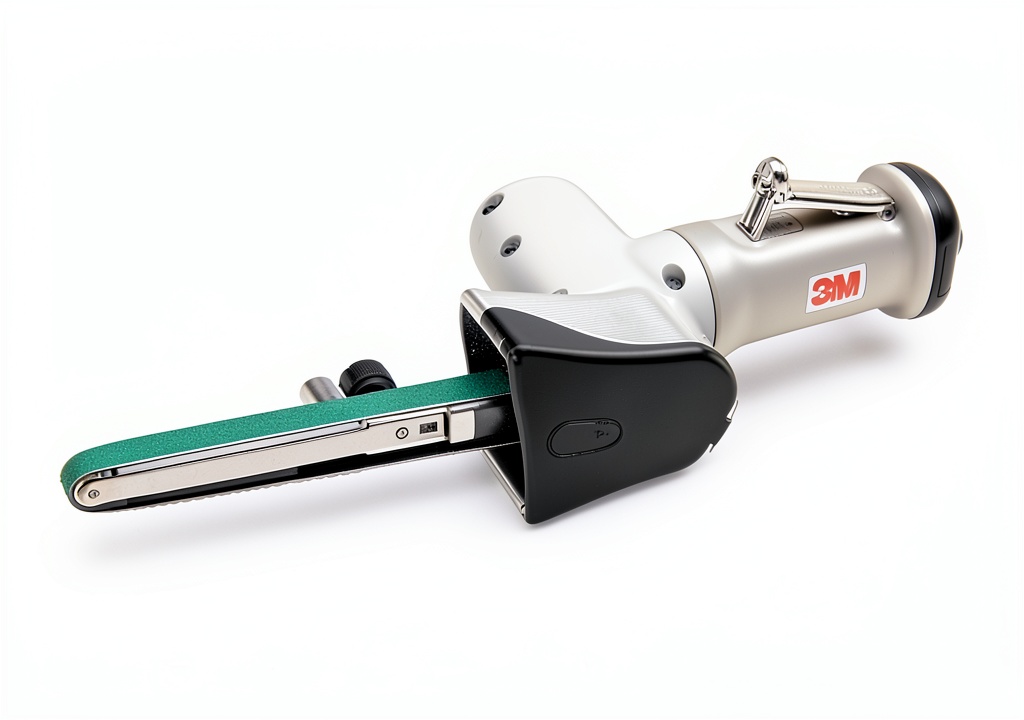 3M Air Sander in use on a metal surface