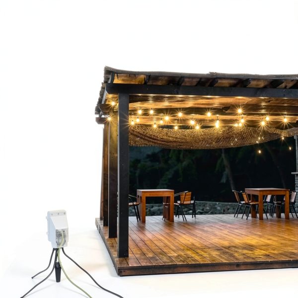 SURAIELEC Outdoor Timer Outlet Waterproof Six Outlet Stake-2