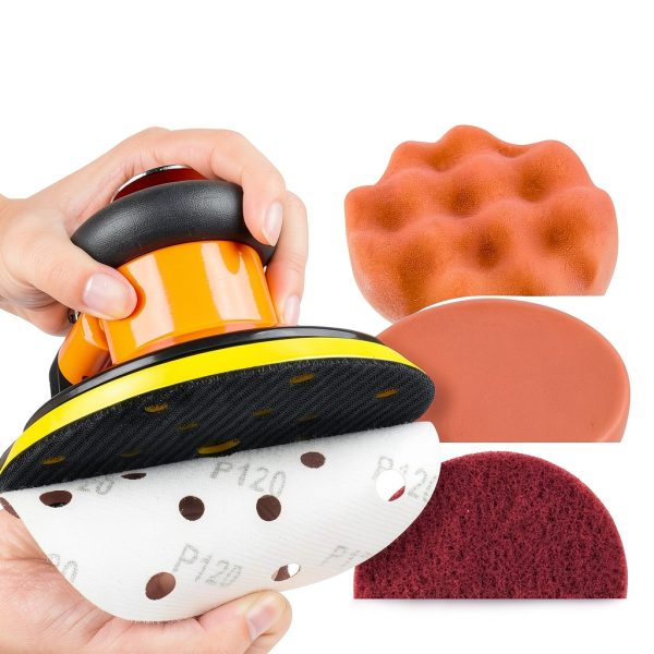 KAMSIN 6 Inch Air Sander 11000 RPM Ergonomic Design-5