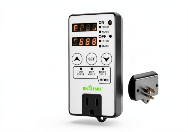 BN-LINK Digital Timer Plug-In Outlet 3 Settings Energy-8