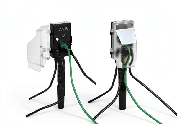 SURAIELEC Outdoor Timer Outlet Waterproof Six Outlet Stake-4