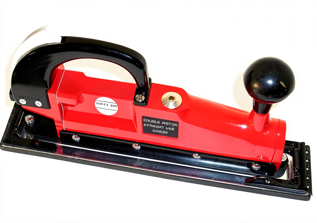 Generic Air Powered Sander in use on a wooden surface