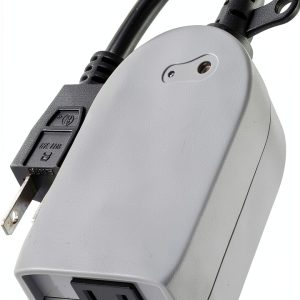 UltraPro Dusk to Dawn Timer Gray Plug In Outdoor Lighting-0
