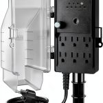 SURAIELEC Outdoor Timer Outlet Waterproof Six Outlet Stake-0