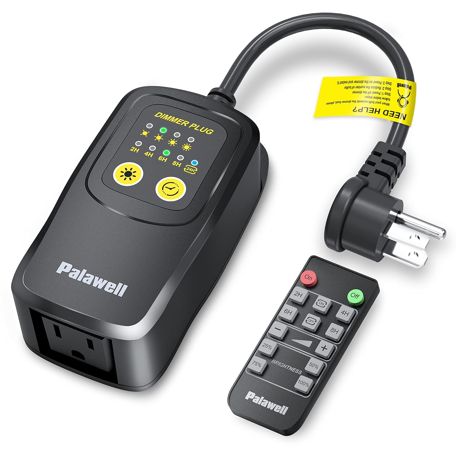 Palawell Wireless Remote Dimmer showing compact design and remote control