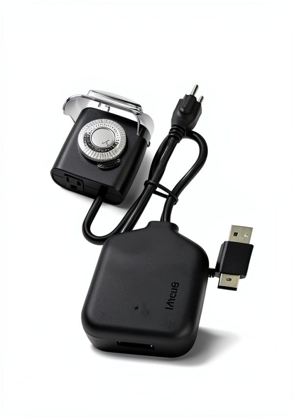G-Homa Outdoor Light Timer Waterproof 48 Settings Black-1