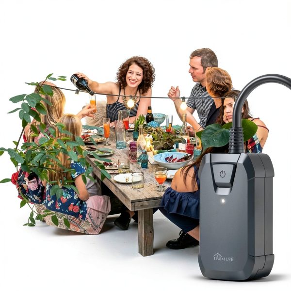 TREATLIFE Outdoor Dimmer Plug Smart Control 400W-7