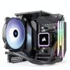 Corsair H60x RGB Elite Liquid CPU Cooler - 16 Dynamic RGBLEDs - SP120 Elite Series PWM Fan with AirGuide Technology - Intel® LGA 1700, 1200, 115X, 2066, AMD® AM5/AM4 Sockets - Black (Renewed)-1