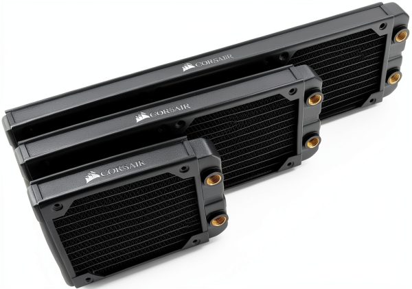 CORSAIR Hydro X Series XR5 360mm Water Cooling Radiator - Triple 120mm Fan Mounts - Premium Copper Construction - Easy Installation - Black-9