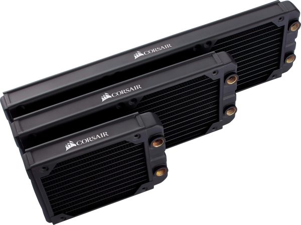 CORSAIR Hydro X Series XR5 360mm Water Cooling Radiator - Triple 120mm Fan Mounts - Premium Copper Construction - Easy Installation - Black-10