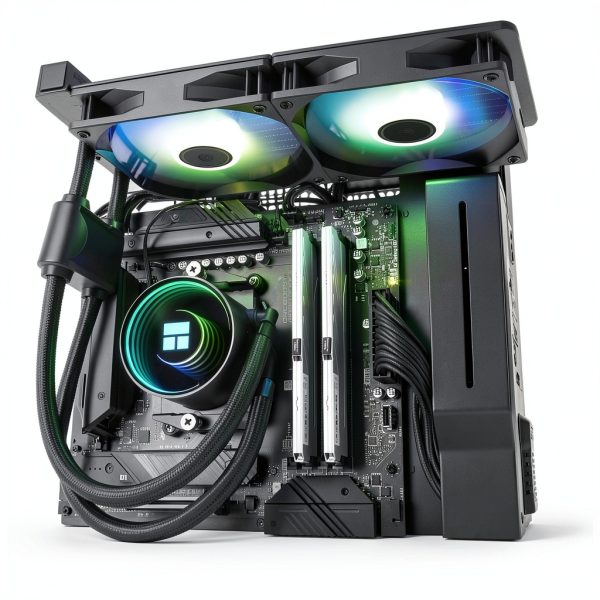 Thermalright Frozen Notte 240 Black ARGB V2 Water Cooling CPU Cooler,240Black CPU Cooler Specifications, Double PWM Fans, S-FDB Bearings, Suitable for AMD/AM4 AM5,Intel LGA 1700/1150/1151/1200/2011-5