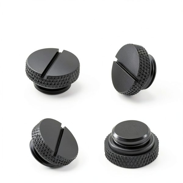 Hotop 10 Pcs Black G 1/4 PC Water Cooling Plug Fittings with O- Ring Stop Fitting for Computer Water Cooling System-1