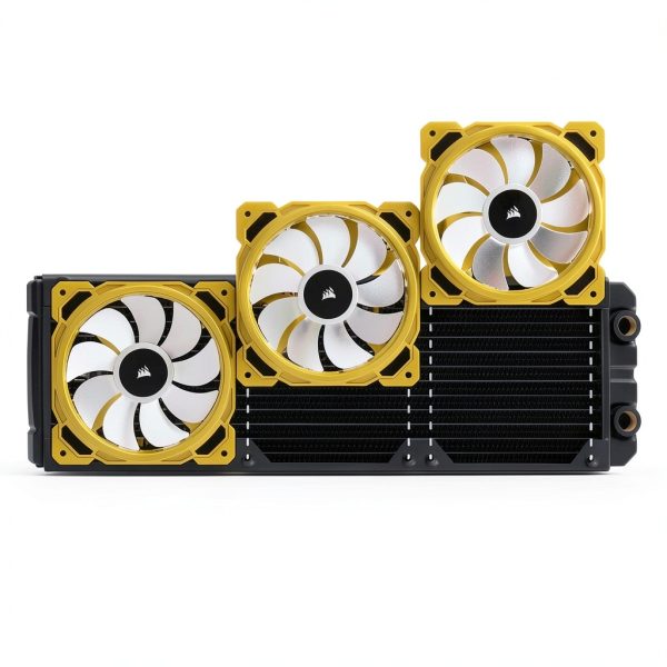 CORSAIR Hydro X Series XR5 360mm Water Cooling Radiator - Triple 120mm Fan Mounts - Premium Copper Construction - Easy Installation - Black-2