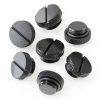 Hotop 10 Pcs Black G 1/4 PC Water Cooling Plug Fittings with O- Ring Stop Fitting for Computer Water Cooling System-5